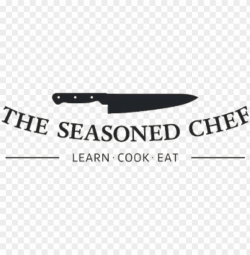 the seasoned chef cooking school - chef knife logo PNG image ...