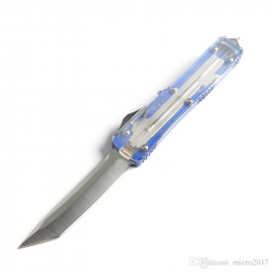 Automatic Knives UT 121 Auto Knife Transparent Double Action Bayonet Blade  Hunting Folding Pocket Knife With Tool Skinning Knife Outdoor Survival ...