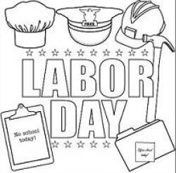 Labor day clip art black and white - Clip Art Library