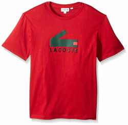 Lacoste Men\'s Graphic Jersey Tee with Printed Croc Logo ...