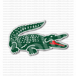 Lacoste Crocodile Clothing Brand Sticker in 2019 | Brand ...