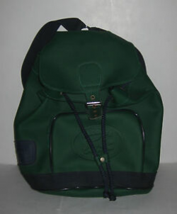 Details about 1990s LACOSTE European Faux Leather Backpack Pocket Logo  Imprint Europe Hipster