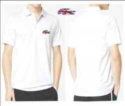 Purchase Lacoste Man Short Sleeves White Polo UK Flag Logo ...