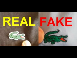Real vs. fake Lacoste. How to spot fake Lacoste polo shirt.