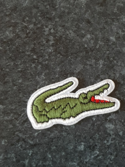 crocodile logo patches iron on sew on