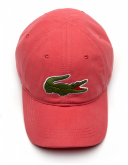 Lacoste Men\'s Gabardine Cap With Large Crocodile One Size Sirop Pink