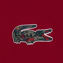 Lacoste Boys Red Cotton Logo Top