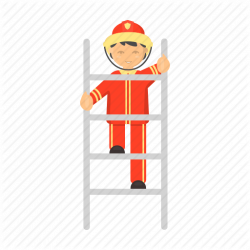 Fireman clipart ladder, Fireman ladder Transparent FREE for ...