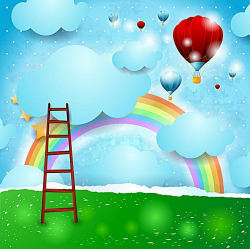 Rainbow Clouds | Balloons, Painting for kids, Rainbow cloud