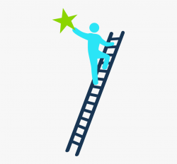 Transparent Clip Art Climbing Stairs - Ladder Of Success Png ...