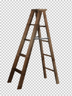 Ladder Stairs A-frame , Brown herringbone ladder, brown A ...