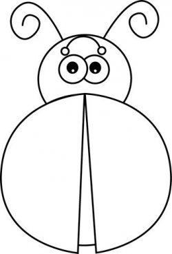 Black and White Ladybug Without Spots | Templates | White ladybug ...