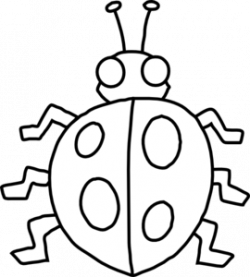 Ladybug Outline Clip Art at Clker.com - vector clip art online ...