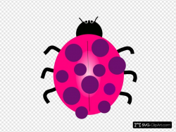Pink Ladybug Clip art, Icon and SVG - SVG Clipart