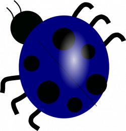 Blue ladybug clipart - Clip Art Library
