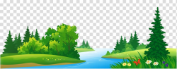 Forest , Grass Lake and Trees , river and trees cartoon ...