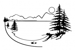 Lake clipart black and white 2 » Clipart Station