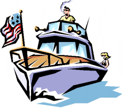 Boat on lake clipart - Clip Art Library
