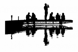 Man Woman Landscape Free Picture Silhouette Lake Clip - Clip ...