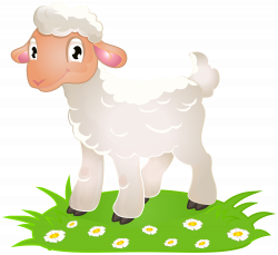 Easter Lamb with Grass PNG Clip Art Image | Gallery ...