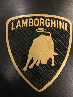 Lamborghini Logo Badge in Carbon Fiber - Catawiki