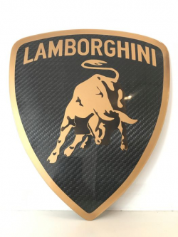 Lamborghini Logo Badge in Carbon Fiber - Catawiki