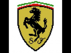 Logo Ferrari pixel art - YouTube