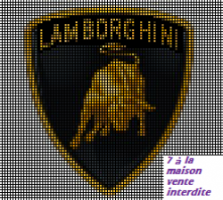grille gratuite : Lamborghini | Point de croix, Lamborghini ...