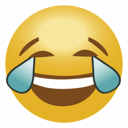 Laugh crying emoji emoticon - Transparent PNG & SVG vector