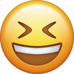 Smiling With Closed Eyes Emoji [Free Download IOS Emojis ...