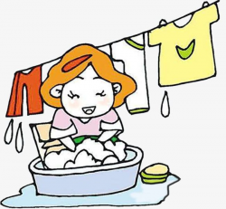 Mum Is Happy To Wash Clothes PNG, Clipart, Clothes, Clothes ...