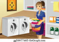 Laundry Room Clip Art - Royalty Free - GoGraph