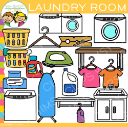 Pieces of Laundry Room Clip Art