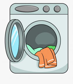 Washing Machine Clipart Washed Clothes - Png Washing Machine ...