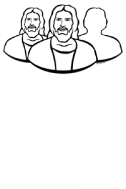 Coloring picture of the Godhead First Article of Faith | churchy ...
