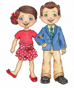 lds clip art | susan fitch design: Primary Boy & Girl | Primary Clip ...