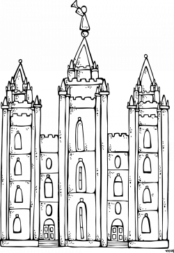 Melonheadz LDS illustrating: I Love to see the temple coloring page ...