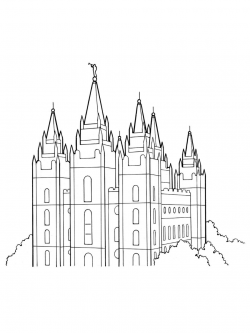 Unique Lds Temple Line Drawing Vector Design » Free Vector Art ...