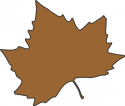 Brown fall leaf clipart free images png - Clipartix