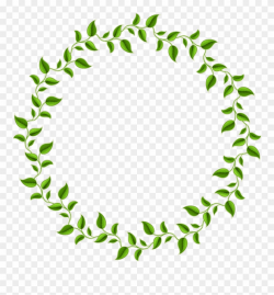 Decorative Leaf Png Photos - Leaf Circle Frame Png Clipart (#3330851 ...