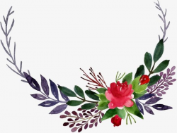 Watercolor Corner Flower Leaves PNG, Clipart, Corner, Corner Clipart ...