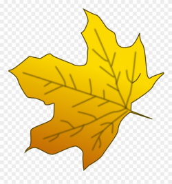 Illustration Of A Yellow Autumn Leaf - Yellow Leaves Clipart - Png ...