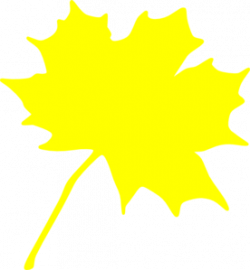 Yellow Leaf Clip Art at Clker.com - vector clip art online, royalty ...