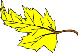 Yellow Leaf clip art Free vector in Open office drawing svg ( .svg ...