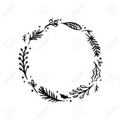 Leaf Wreath Clipart