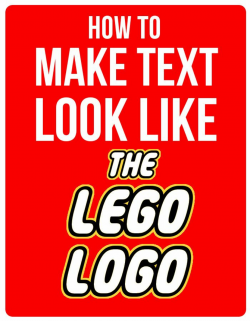 How to Make Text Look Like the Lego Logo Using Gimp | Lego ...