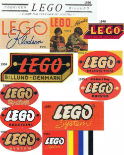 Lego Logo History 1 | Lego, Lego design, Vintage lego