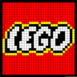 Lego logo perler bead pattern - Crochet / knit / stitch ...