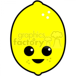 lemon cartoon character cute clipart. Royalty-free clipart # 392541