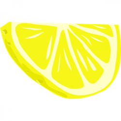 lemon half slice ganson clipart, cliparts of lemon half ...